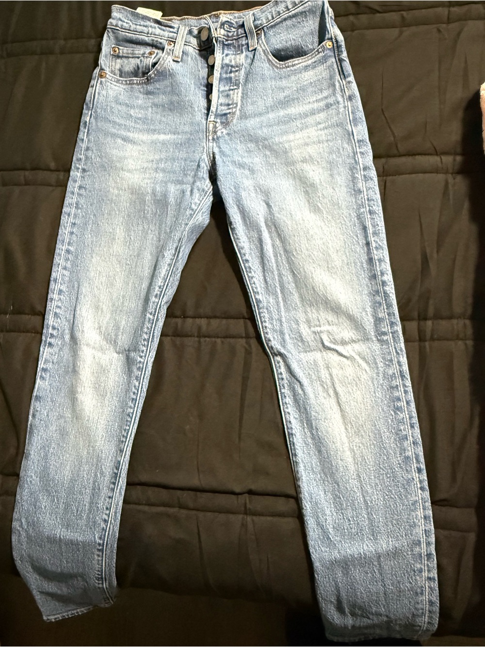 Levi's  Faded Light Blue Straight skinny Jeans